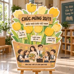 Bảng Chào Decor 20/11, Nhà Giáo Việt Nam, Phụ Kiện Sảnh Tiệc, In Tên Theo Yêu Cầu - BeHome Decor 7