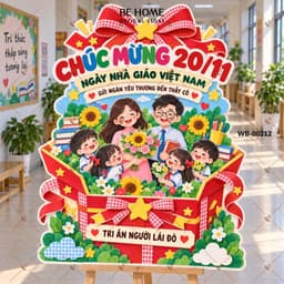 Bảng Chào Decor 20/11, Nhà Giáo Việt Nam, Phụ Kiện Sảnh Tiệc, In Tên Theo Yêu Cầu - BeHome Decor 6