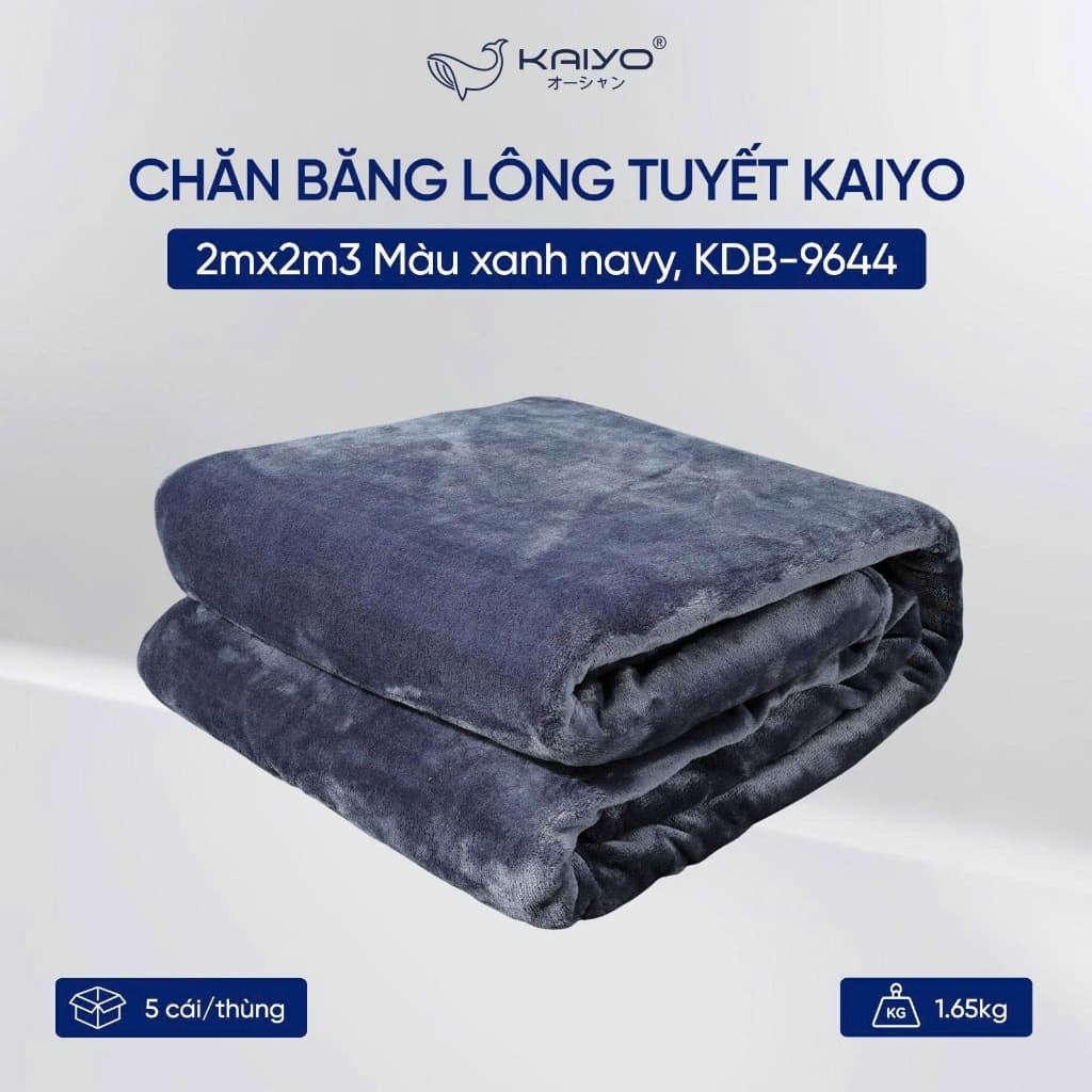 Chăn băng lông tuyết Kaiyo 2m x 2m3, Mềm mướt, siêu ấm