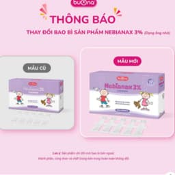 Buona  Nebianax 3% Flaconcini  (Hộp 20 Ống ) 3% giảm khô mũi, sung huyết mũi và làm loãngy> BUN BUN SHOP 2