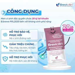 Brevicillin (Hộp 20 gói) Men vi sinh chứa 20 tỷ lợi khuẩn hỗ trợ cân bằng hệ vi sinh đường ruột> SU SI SHOP 36 6