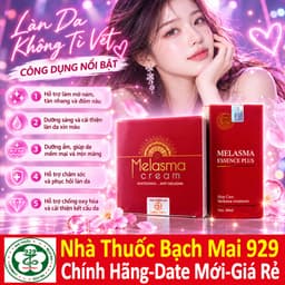 Combo Cao Nám Melasma Cream Và Nước Thần Serum Melasma Essence Plus Đan Thy -Hỗ Trợ Mờ Nám,Tàn Nhang,Thâm Sạm,trắng da 2