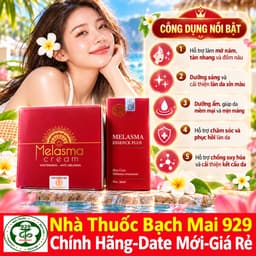 Combo Cao Nám Melasma Cream Và Nước Thần Serum Melasma Essence Plus Đan Thy -Hỗ Trợ Mờ Nám,Tàn Nhang,Thâm Sạm,trắng da 6