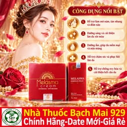 Combo Cao Nám Melasma Cream Và Nước Thần Serum Melasma Essence Plus Đan Thy -Hỗ Trợ Mờ Nám,Tàn Nhang,Thâm Sạm,trắng da 5