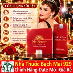 Combo Cao Nám Melasma Cream Và Nước Thần Serum Melasma Essence Plus Đan Thy -Hỗ Trợ Mờ Nám,Tàn Nhang,Thâm Sạm,trắng da 3