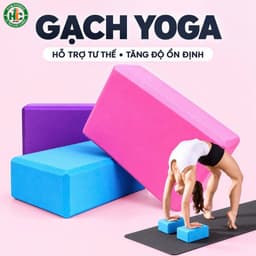 Gạch Tập Yoga, Gối Tập Yoga Cao Cấp Loại 1 - Hỗ Trợ Đạt Hiệu Quả Cao, Tránh Chấn Thương - GachYoga 1