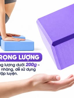 Gạch Tập Yoga, Gối Tập Yoga Cao Cấp Loại 1 - Hỗ Trợ Đạt Hiệu Quả Cao, Tránh Chấn Thương - GachYoga 3