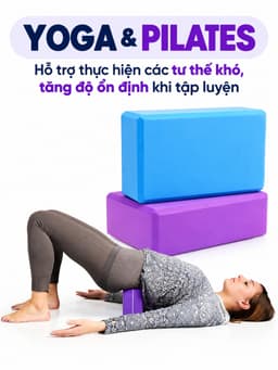 Gạch Tập Yoga, Gối Tập Yoga Cao Cấp Loại 1 - Hỗ Trợ Đạt Hiệu Quả Cao, Tránh Chấn Thương - GachYoga 6