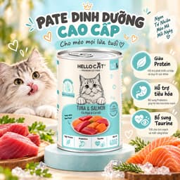 Pate Mèo Hello Cat 400g 4 Vị Cá | Hairball & Urinary, Bổ Sung Prebiotics Taurine 2