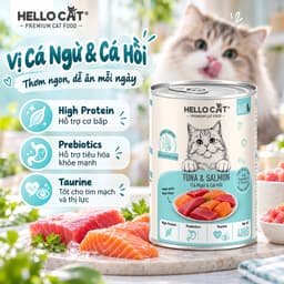 Pate Mèo Hello Cat 400g 4 Vị Cá | Hairball & Urinary, Bổ Sung Prebiotics Taurine 3
