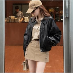 Quần Giả Chân Váy Napoleon AN TÂY Form Ngắn Hack Eo, Cúc Đính Kim Loại #8913 Màu Be Trà Sữa 3
