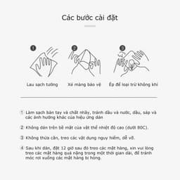 Thanh Treo Dán Tường Trong Suốt 6 Móc. LMS 8