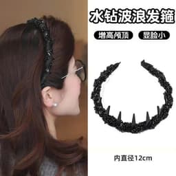 Băng Đô Làm Phồng Tóc Đính Hạt Đá Sang Trọng – Kẹp Cài Tóc Giữ Nếp Cho Nữ 2