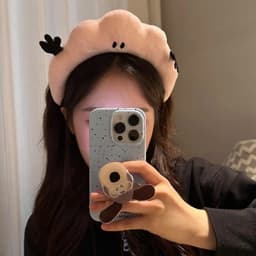 Vòng cài tóc nữ hình mây bông mềm mại màu xanh lá 5