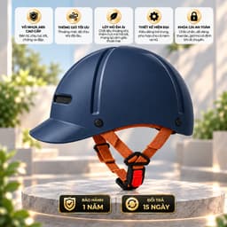 Nón Bảo Hiểm Lưỡi Trai 6 Múi Cho Nam Và Nữ, Thiết Kế Gọn Nhẹ, Dễ Phối Đồ, Giấy Tờ Đầy Đủ 2
