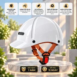 Nón Bảo Hiểm Lưỡi Trai 6 Múi Cho Nam Và Nữ, Thiết Kế Gọn Nhẹ, Dễ Phối Đồ, Giấy Tờ Đầy Đủ 5
