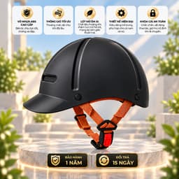 Nón Bảo Hiểm Lưỡi Trai 6 Múi Cho Nam Và Nữ, Thiết Kế Gọn Nhẹ, Dễ Phối Đồ, Giấy Tờ Đầy Đủ 3
