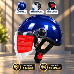 Mũ bảo hiểm 1/2 kính dài chắn gió hàng chính hãng, bảo hành 12 tháng ANFAGO HELMETS 5