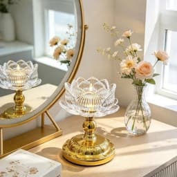 Đèn Thờ Hoa Sen LED Cao Cấp Gia Dụng Tạ Hùng Anh – Dùng 2 Pin AA Viền Mạ Vàng Trang Trí Bàn Thờ Thần Tài, Gia Tiên, Phật 8