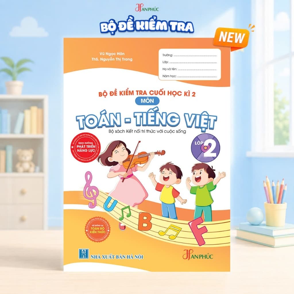 Sách - Bộ Đề Kiểm Tra Cuối Học Kì 2 lớp 2 Kết Nối Tri Thức Có QR Đáp Án