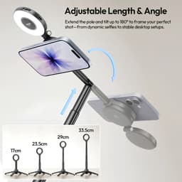 Chân Máy Tripod Từ Tính Kiêm Gậy Selfie ULANZI MT71 Chính Hãng - Giá Đỡ Điện Thoại MagSafe Quay Video, Livestream 4