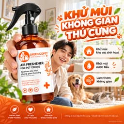 [COMBO 2] Xịt khử mùi nước tiểu chó mèo, khử mùi hôi khai, làm thơm & hỗ trợ Greenco PET đi vệ sinh đúng chỗ 2