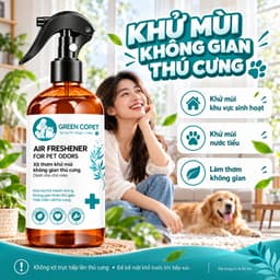 [COMBO 2] Xịt khử mùi nước tiểu chó mèo, khử mùi hôi khai, làm thơm & hỗ trợ Greenco PET đi vệ sinh đúng chỗ 4