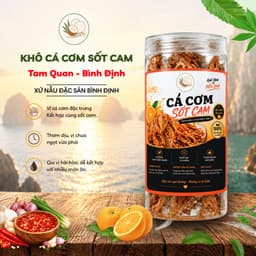 Cá Cơm Sốt Cam Bình Định (200G) - Đặc Sản Xứ Nẫu Ăn Liền Giòn Dai Đậm Vị 1