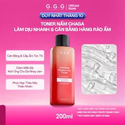 [KOL] Toner Nấm Chaga Cấp Ẩm, Kháng Viêm, Làm Dịu Nhanh - GGG Calming Mushroom Toner 200ml 1