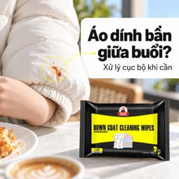 Khăn Ướt Làm Sạch Quần Áo, Áo Phao 12 Miếng Hương Chanh, Lau Vết Bẩn Cục Bộ 2