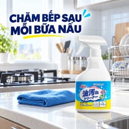 Chai xịt tẩy dầu mỡ nhà bếp EVGULA 500ml dạng bọt, vệ sinh bếp và máy hút mùi 7