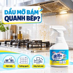 Chai xịt tẩy dầu mỡ nhà bếp EVGULA 500ml dạng bọt, vệ sinh bếp và máy hút mùi 2
