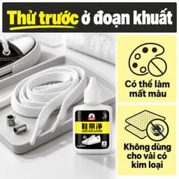 Dung dịch làm sạch dây giày BIKI 50ml, hỗ trợ xử lý vết đen do khoen xỏ dây 8