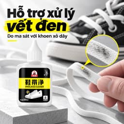 Dung dịch làm sạch dây giày BIKI 50ml, hỗ trợ xử lý vết đen do khoen xỏ dây 3
