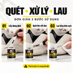Dung dịch xử lý vết đen trên giày 15 ml, đầu quét tích hợp hỗ trợ làm sạch vết cọ xát 5