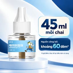 Máy xông đuổi muỗi cắm điện QIAODAIMEI và chai dung dịch 45ml, phân loại đầu máy hoặc chai thay thế 3