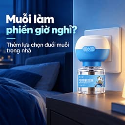 Máy xông đuổi muỗi cắm điện QIAODAIMEI và chai dung dịch 45ml, phân loại đầu máy hoặc chai thay thế 2