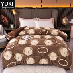 Chăn Đông Ấm Áp BAMBOO, Chăn Lông Thỏ Yuki Dày Dặn, Mềm Mịn Giữ Ấm, Nhiều Họa Tiết Dễ Thương 5