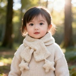 Mũ len bé gái màu đỏ đô đính tai mèo và nơ ngôi sao, phụ kiện mùa đông dễ thương Phụ kiện đồ xinh Vanlee ms110 2