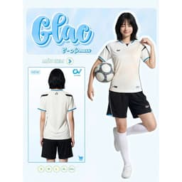 [Chính hãng CV Sport] (Có Nhận in tên số) Bộ Quần Áo Bóng Đá Chính Hãng CV Glac Xanh, Chất vải C-Airmax Fabric cao cấp 9