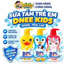 Sữa tắm trẻ em Dnee Kids 400ml Thái Lan dưỡng ẩm nhẹ dịu, thiết kế hình thú ngộ nghĩnh cho bé trên 3 tuổi 1
