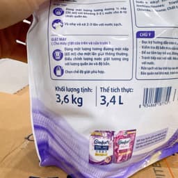 Nước Giặt Comfort Dưỡng Vải Đa Năng Thời Thượng túi 3,6KG 5