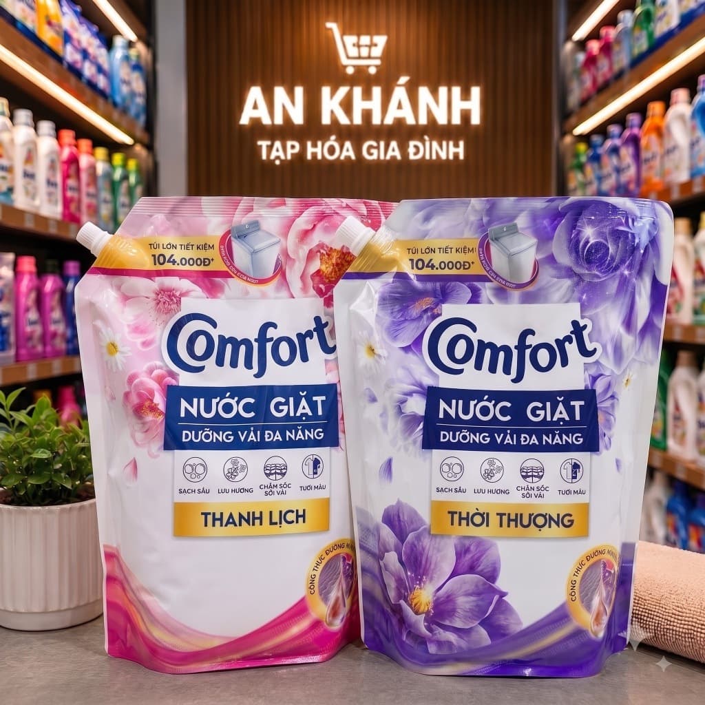 Nước Giặt Comfort Dưỡng Vải Đa Năng Thanh Lịch/ Thời Thượng 3,6KG