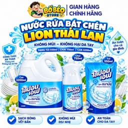 Nước rửa bát chén Thái Lan không mùi không hại da tay dạng túi 550ml, chai 750ml, can 3200ml 1