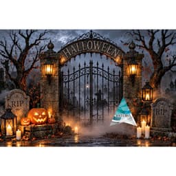 Phông Chụp Ảnh Halloween – Background Livestream 3D Trang Trí Tiệc Halloween (in theo kích thước yc) 5