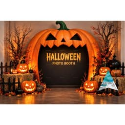 Phông Chụp Ảnh Halloween – Background Livestream 3D Trang Trí Tiệc Halloween (in theo kích thước yc) 2