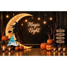 Phông Chụp Ảnh Halloween – Background Livestream 3D Trang Trí Tiệc Halloween (in theo kích thước yc) 6