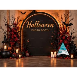 Phông Nền Livestream Halloween – Background Chụp Ảnh Trang Trí Lễ Hội Kinh Dị ( in kích thước yc) 3