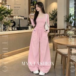 Quần Ống Rộng Cạp Chun Co Giãn Chất Kaki Lami Xịn Mềm Mịn Chiều Dài 89 Và 96CM {MYN013} 4