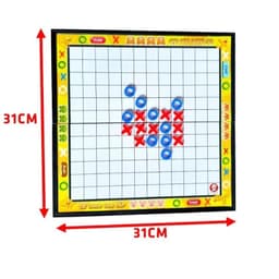 Bộ Đồ Chơi Bàn Cờ Caro XO Bằng Nhựa Trí Tuệ Cho Bé, Bộ Cờ Tic Tac Toe Giải Trí Gia Đình Kích Thước 31.5cm 3